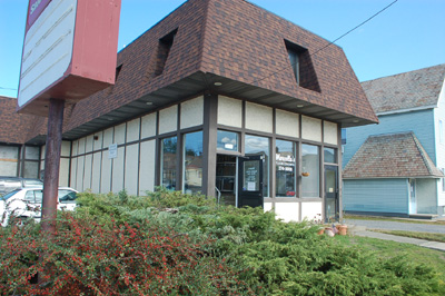front of store